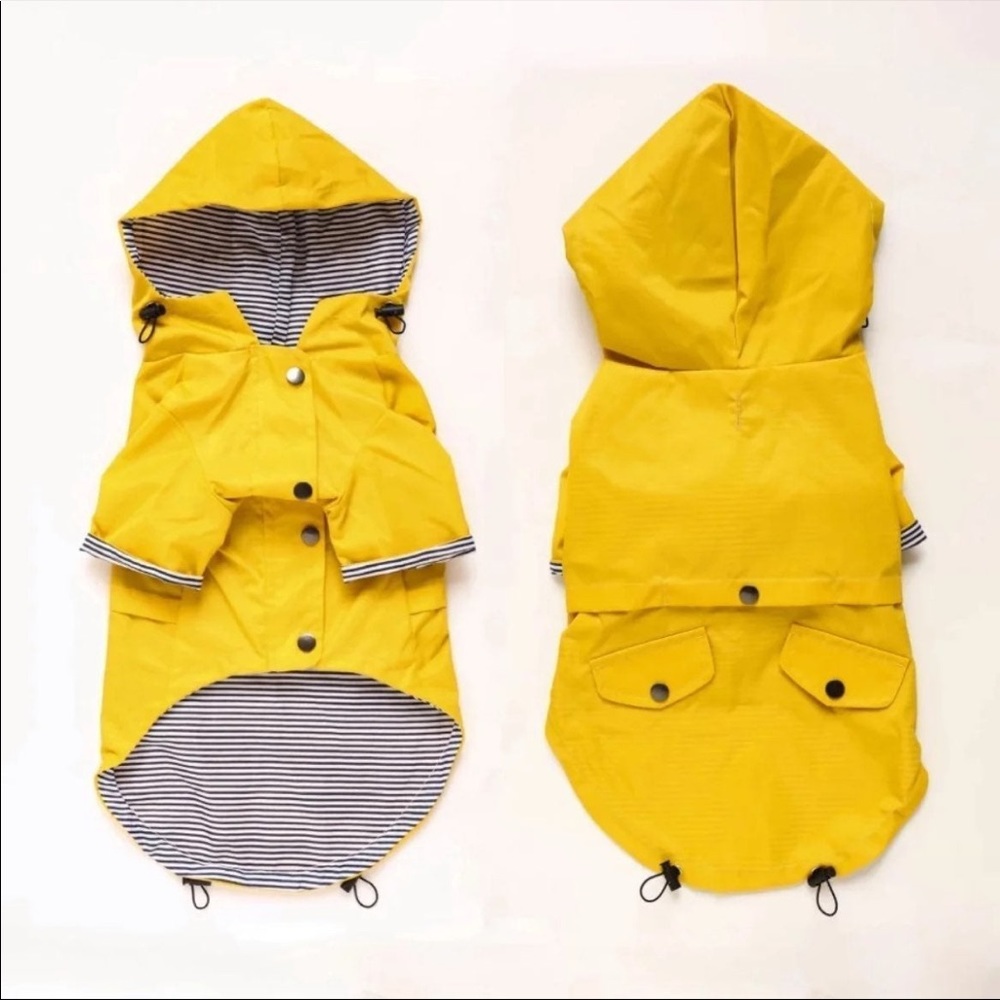 Dog Yellow Raincoat Jacket 2XL